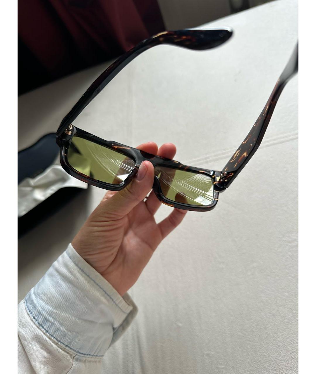 GUCCI Зеленые пластиковые солнцезащитные очки, фото 7