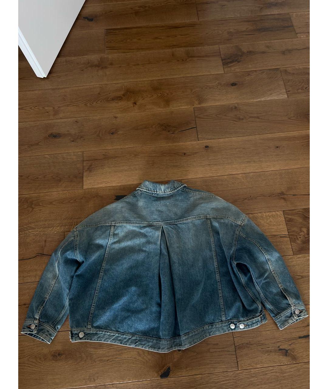 MM6 MAISON MARGIELA Синяя хлопковая куртка, фото 2