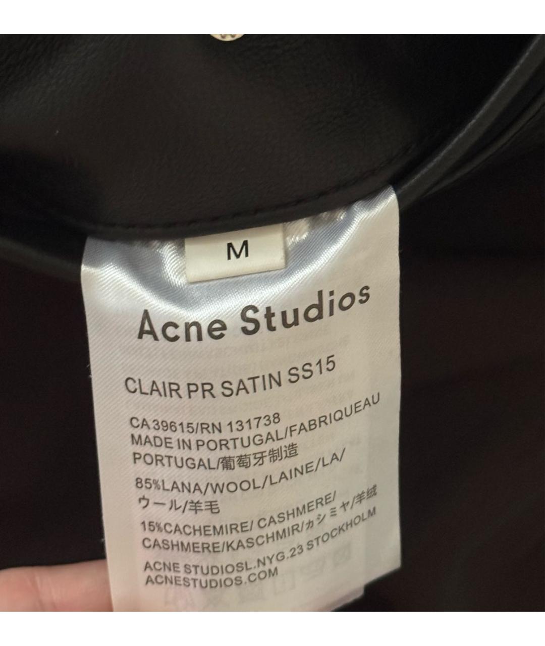ACNE STUDIOS Черная кожаная куртка, фото 4