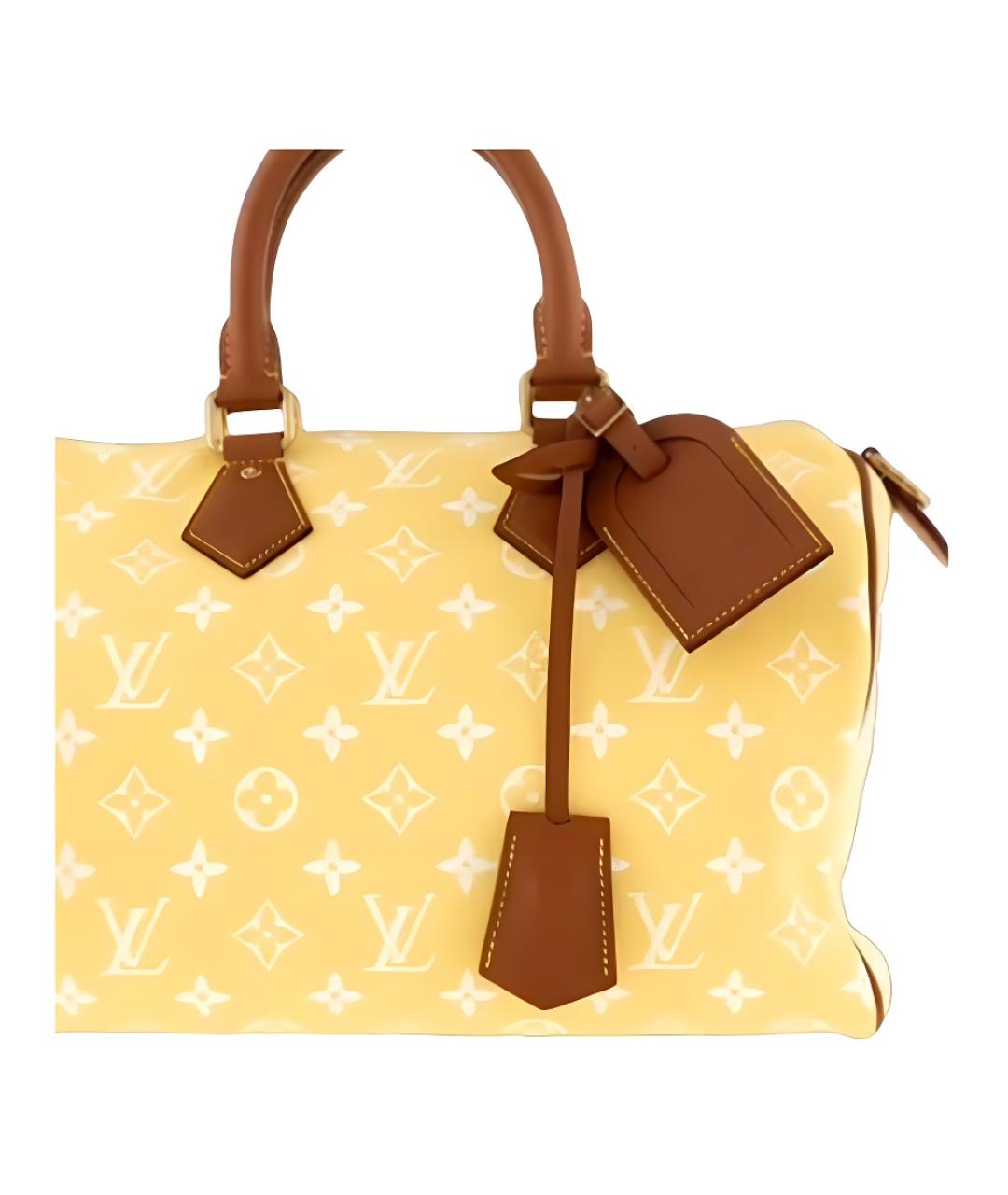 LOUIS VUITTON Желтая сумка тоут, фото 2