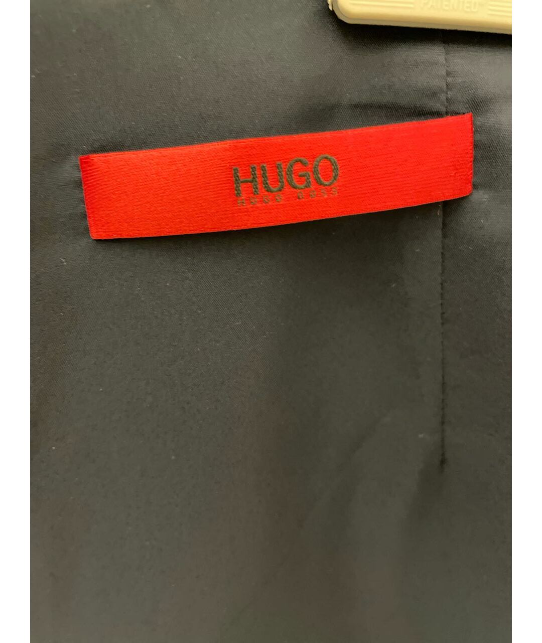 HUGO BOSS Темно-синяя хлопковая юбка миди, фото 6