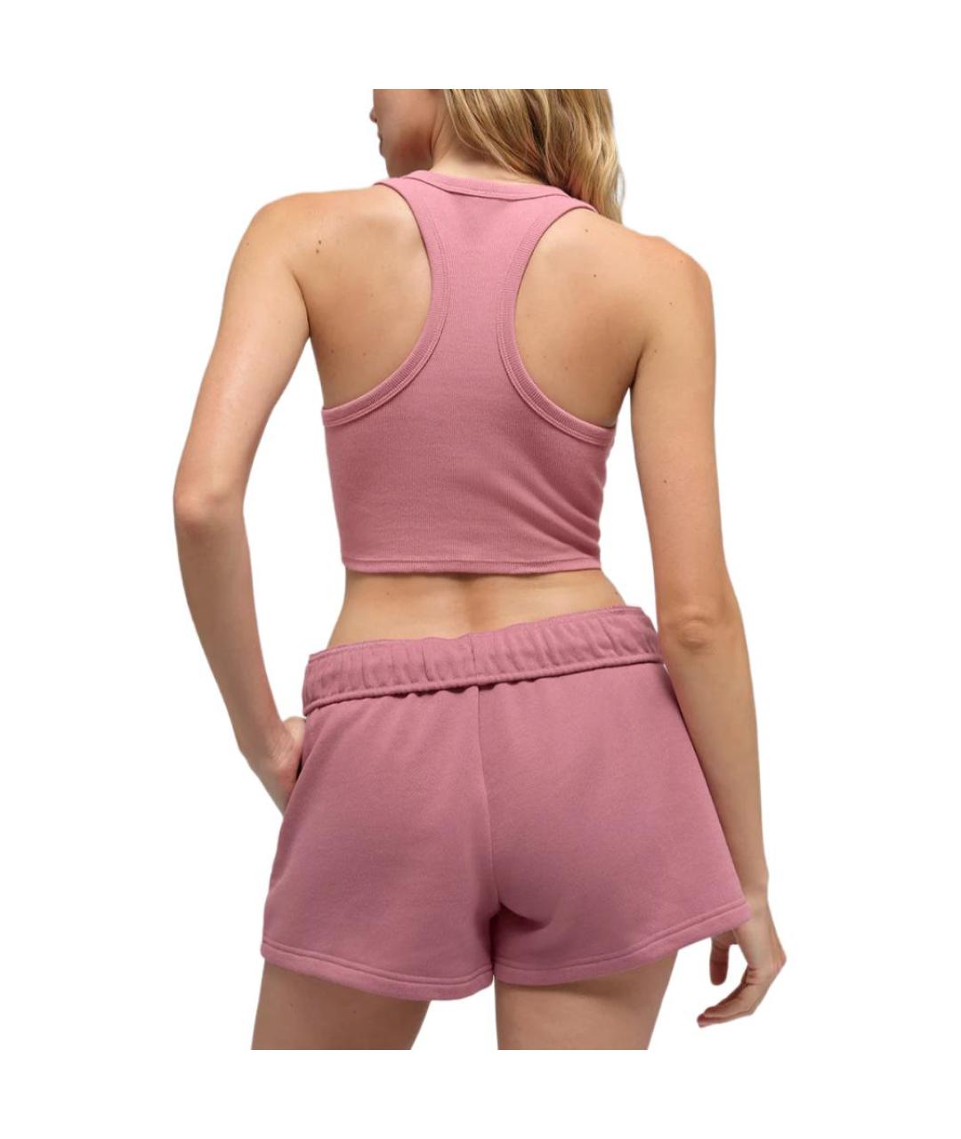 ALO YOGA Розовые спортивные брюки и шорты, фото 4