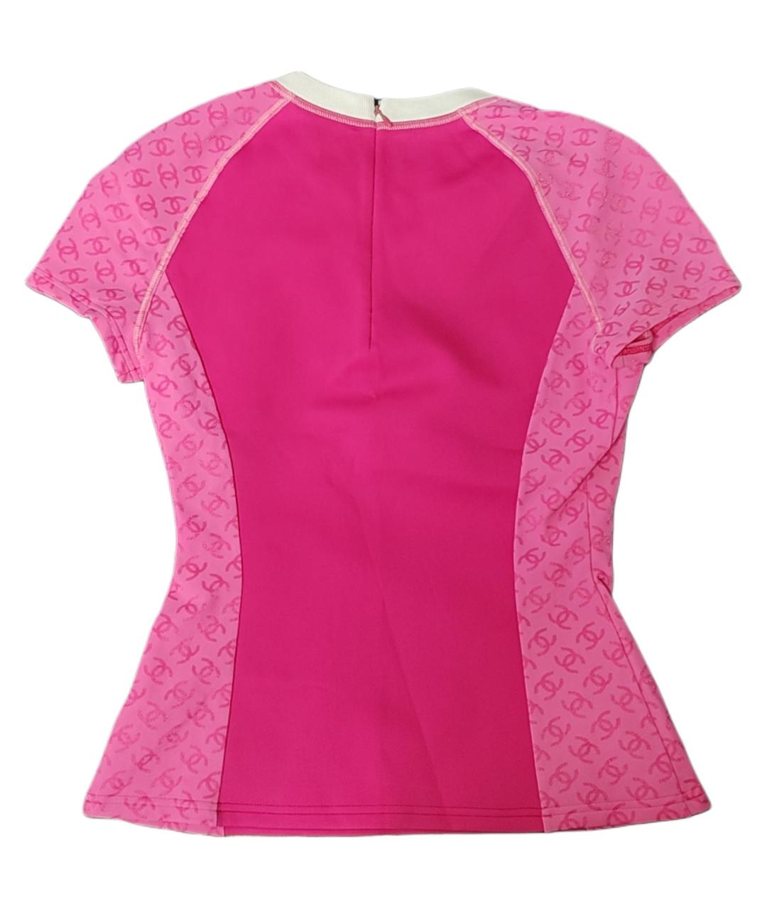 CHANEL Розовая футболка, фото 2