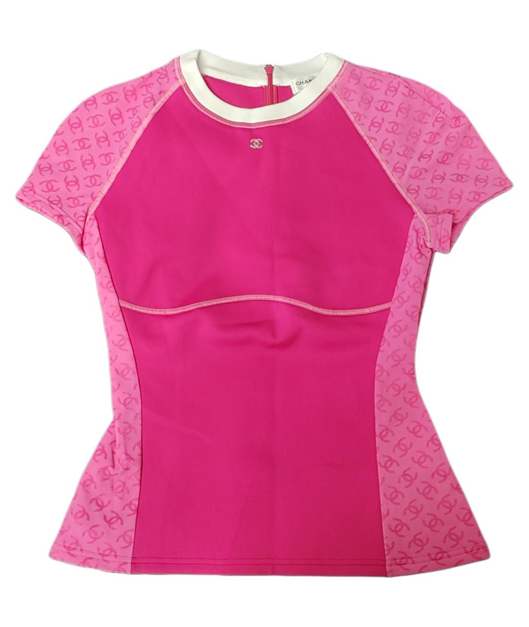 CHANEL Розовая футболка, фото 1