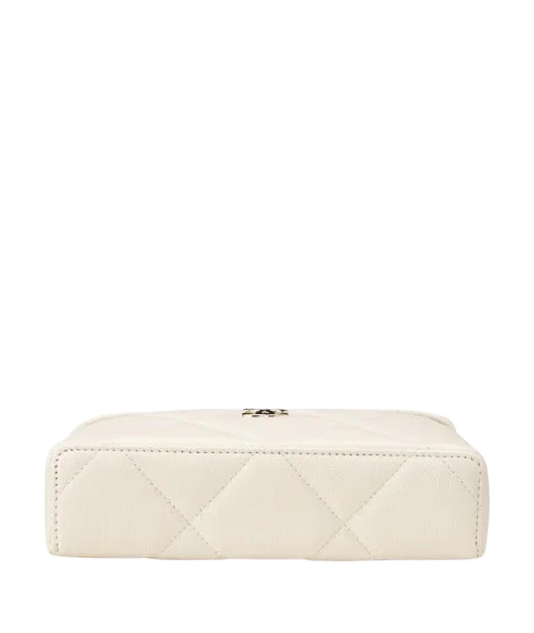 CHANEL Белая кожаная косметичка, фото 2