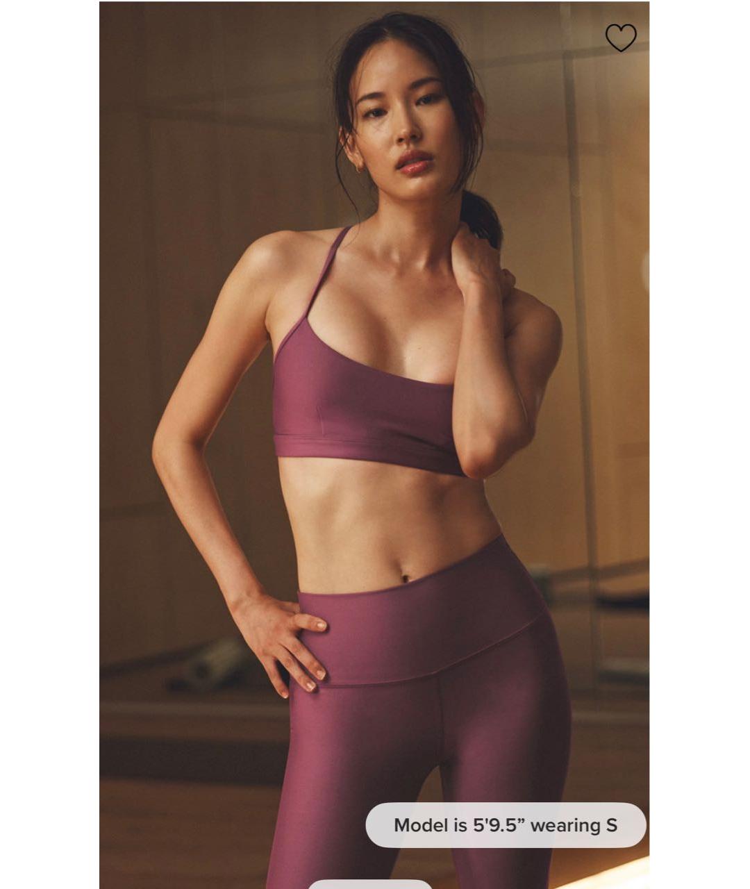 ALO YOGA Бордовый полиэстеровый спортивные костюмы, фото 2