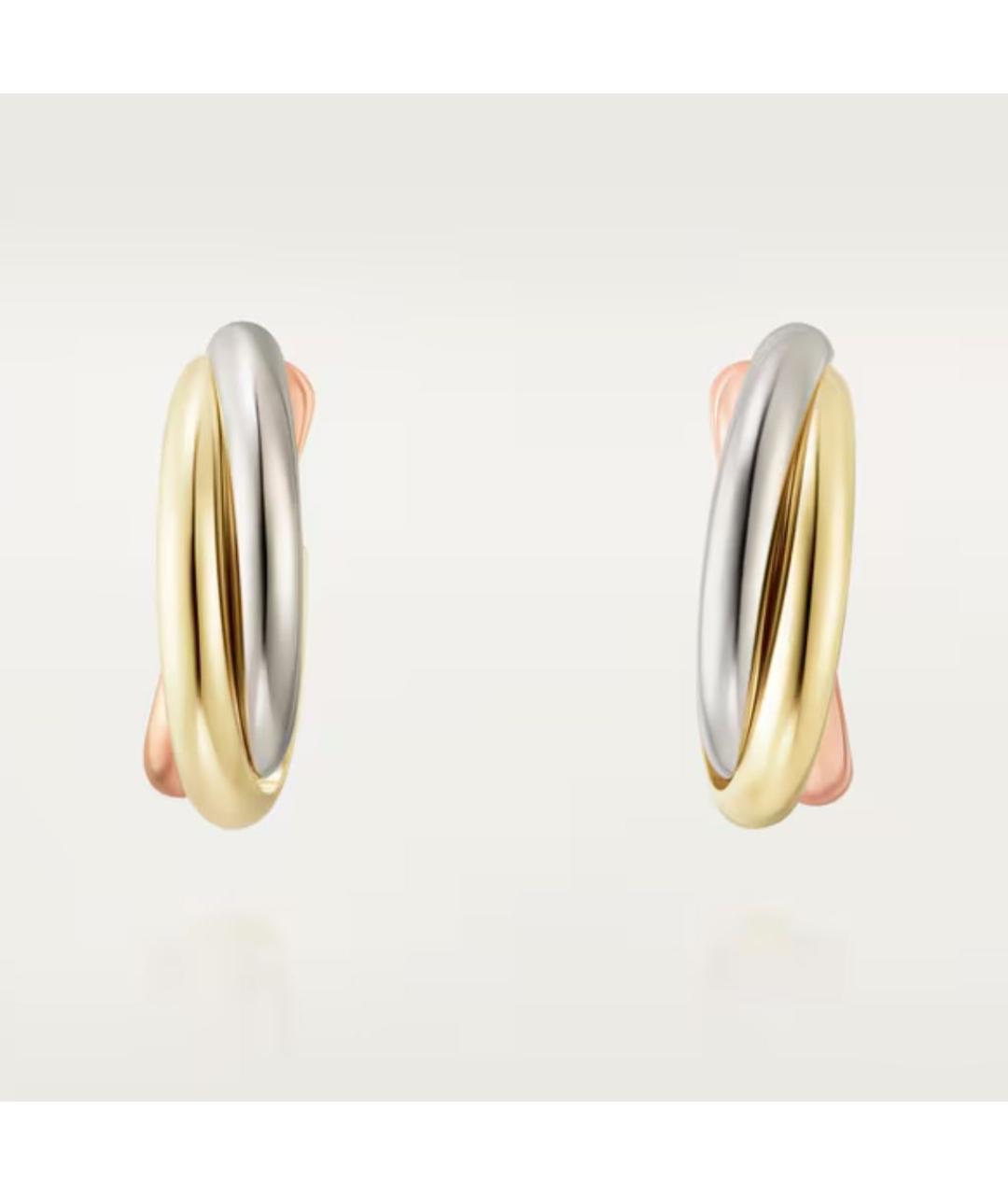 CARTIER Золотые серьги из желтого золота, фото 4