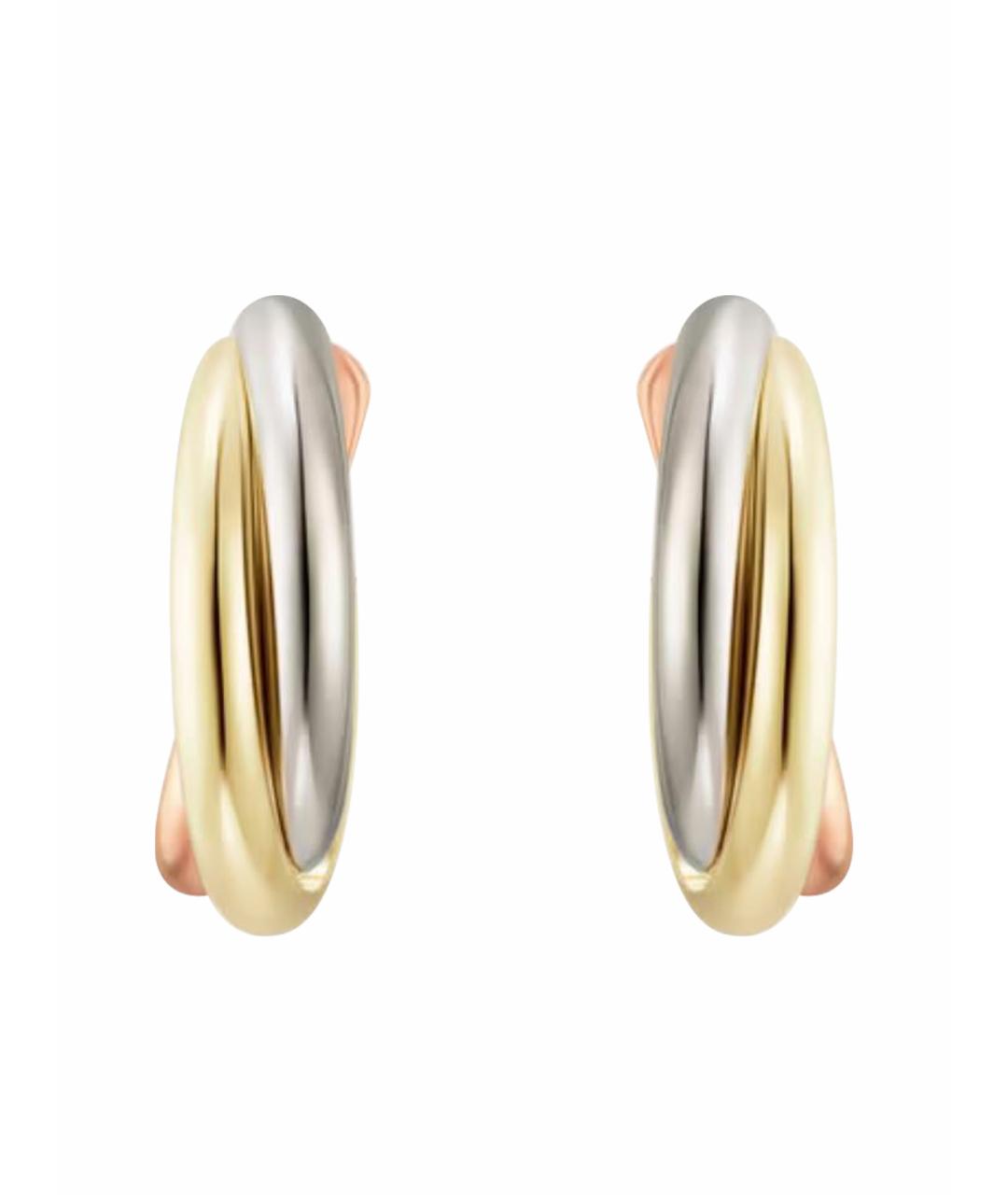 CARTIER Золотые серьги из желтого золота, фото 1