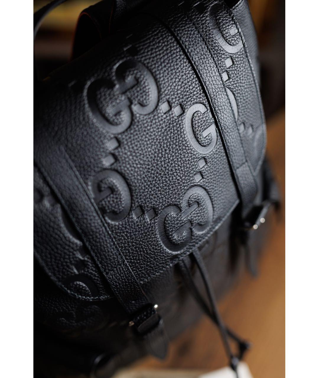 GUCCI Черный кожаный рюкзак, фото 6