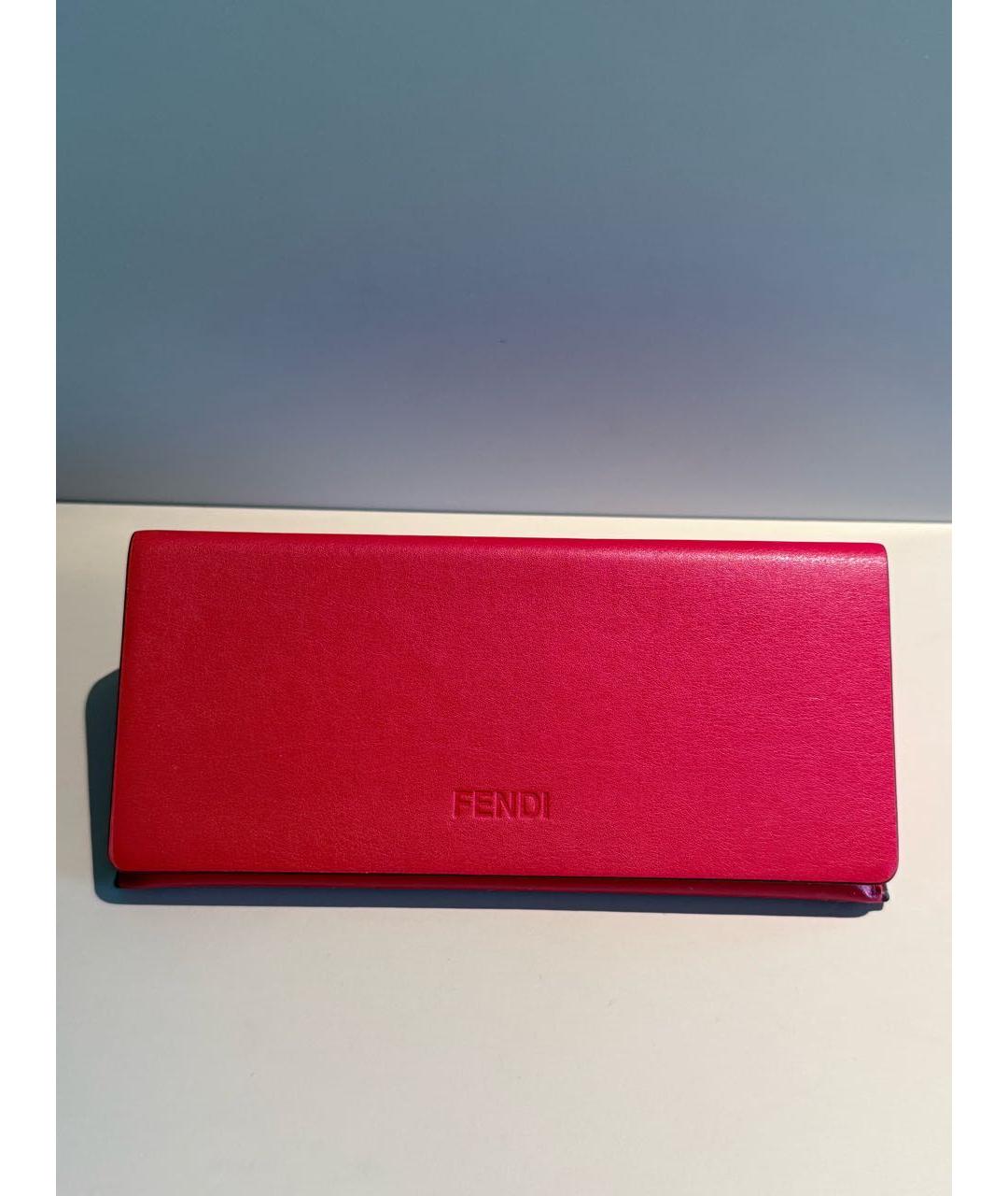 FENDI Черные пластиковые солнцезащитные очки, фото 4