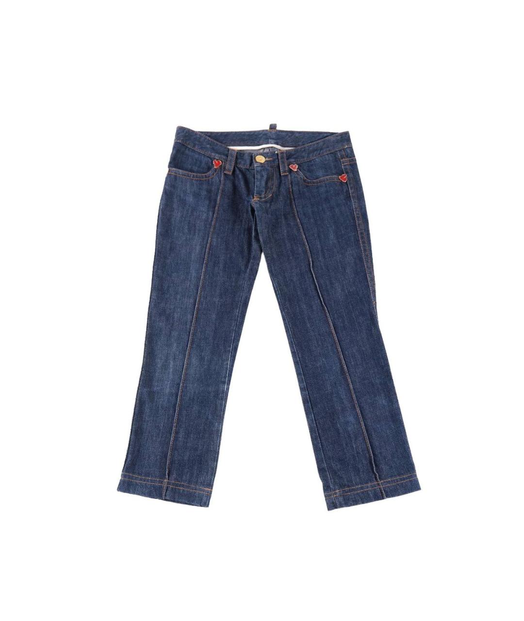 DSQUARED2 Синие хлопковые бриджи, фото 1