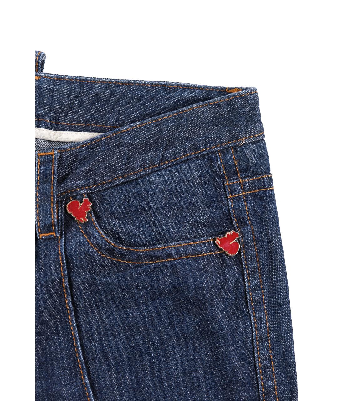 DSQUARED2 Синие хлопковые бриджи, фото 5