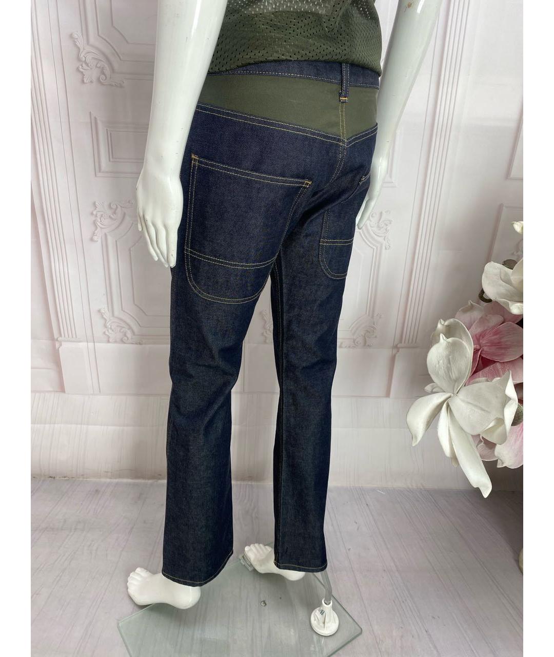 JUNYA WATANABE COMME DES GARÇONS Темно-синие хлопковые прямые джинсы, фото 6