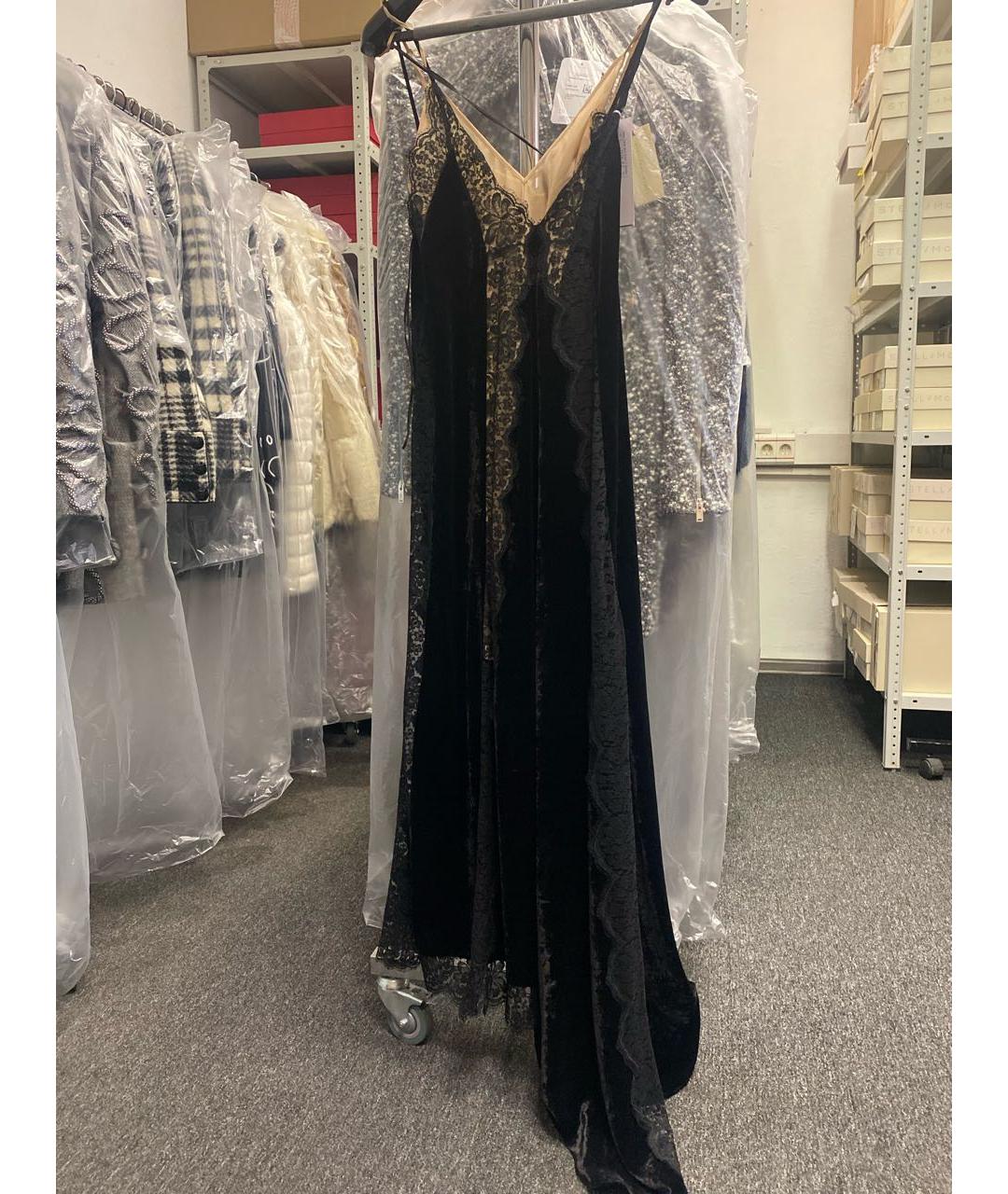 STELLA MCCARTNEY Черное бархатное вечернее платье, фото 4