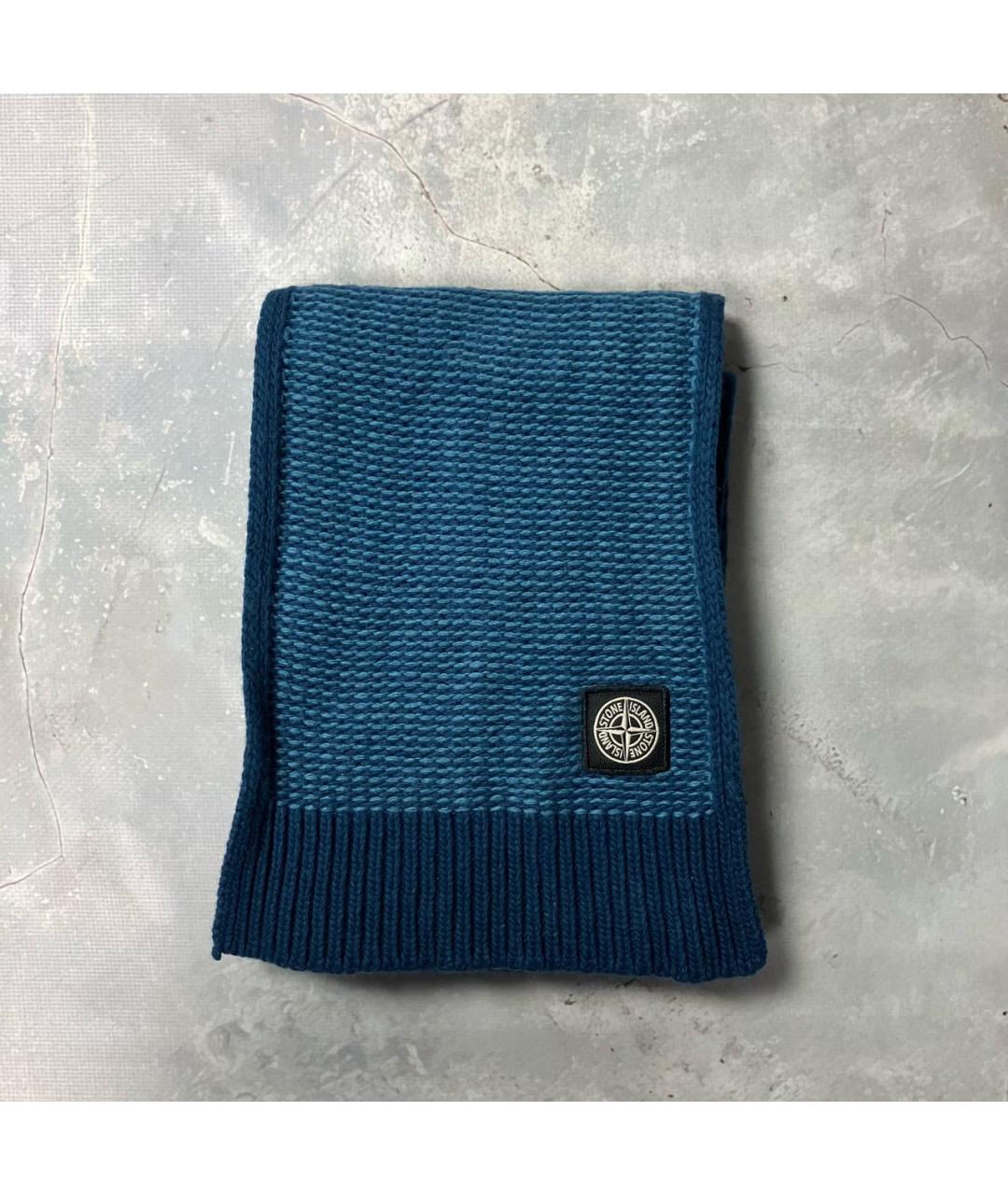 STONE ISLAND JUNIOR Синий шарф, фото 2