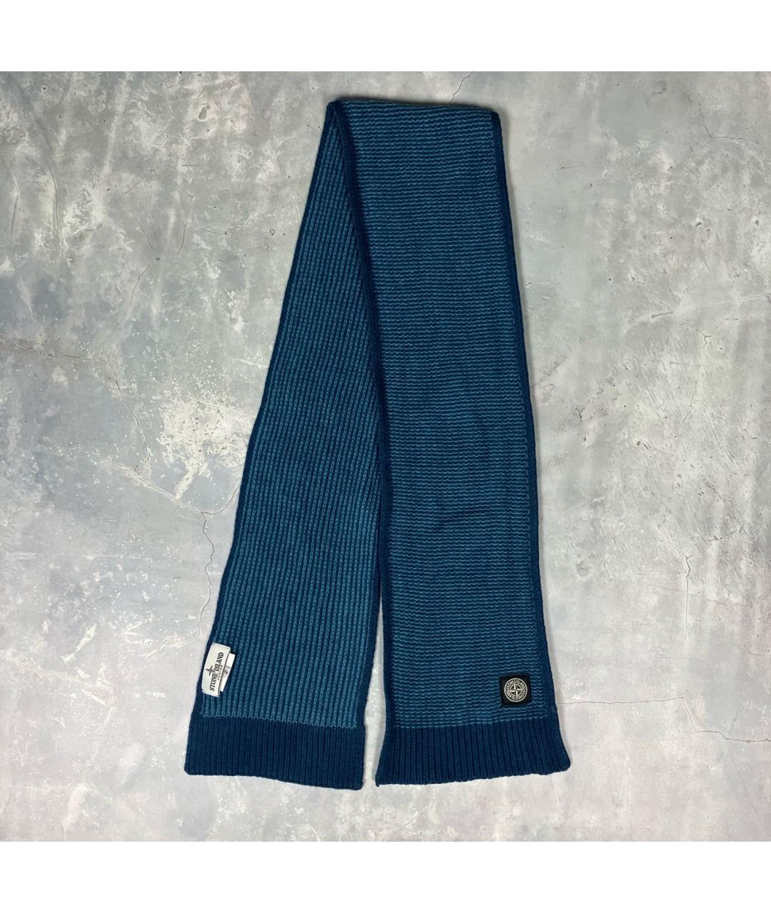 STONE ISLAND JUNIOR Синий шарф, фото 5