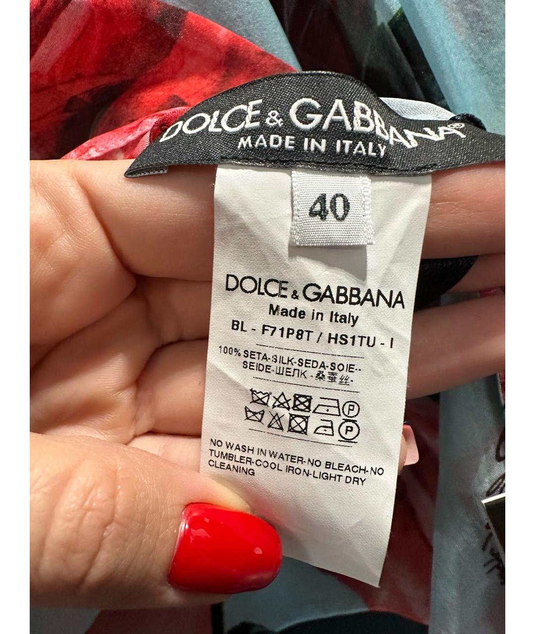 DOLCE&GABBANA Шелковая блузы, фото 3
