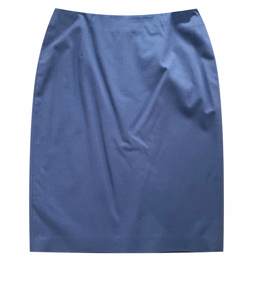 HUGO BOSS Темно-синяя хлопковая юбка миди, фото 1