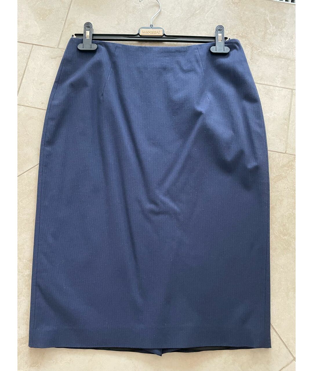 HUGO BOSS Темно-синяя хлопковая юбка миди, фото 7