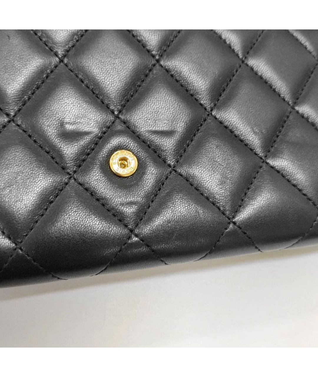 CHANEL Черная кожаная сумка через плечо, фото 6
