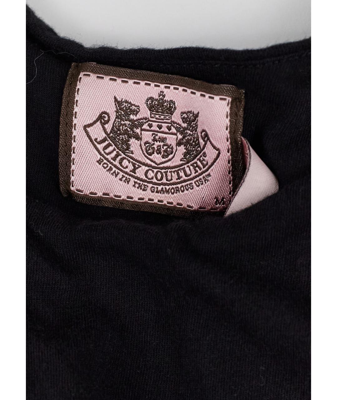 JUICY COUTURE Черный хлопковый комбинезон, фото 3