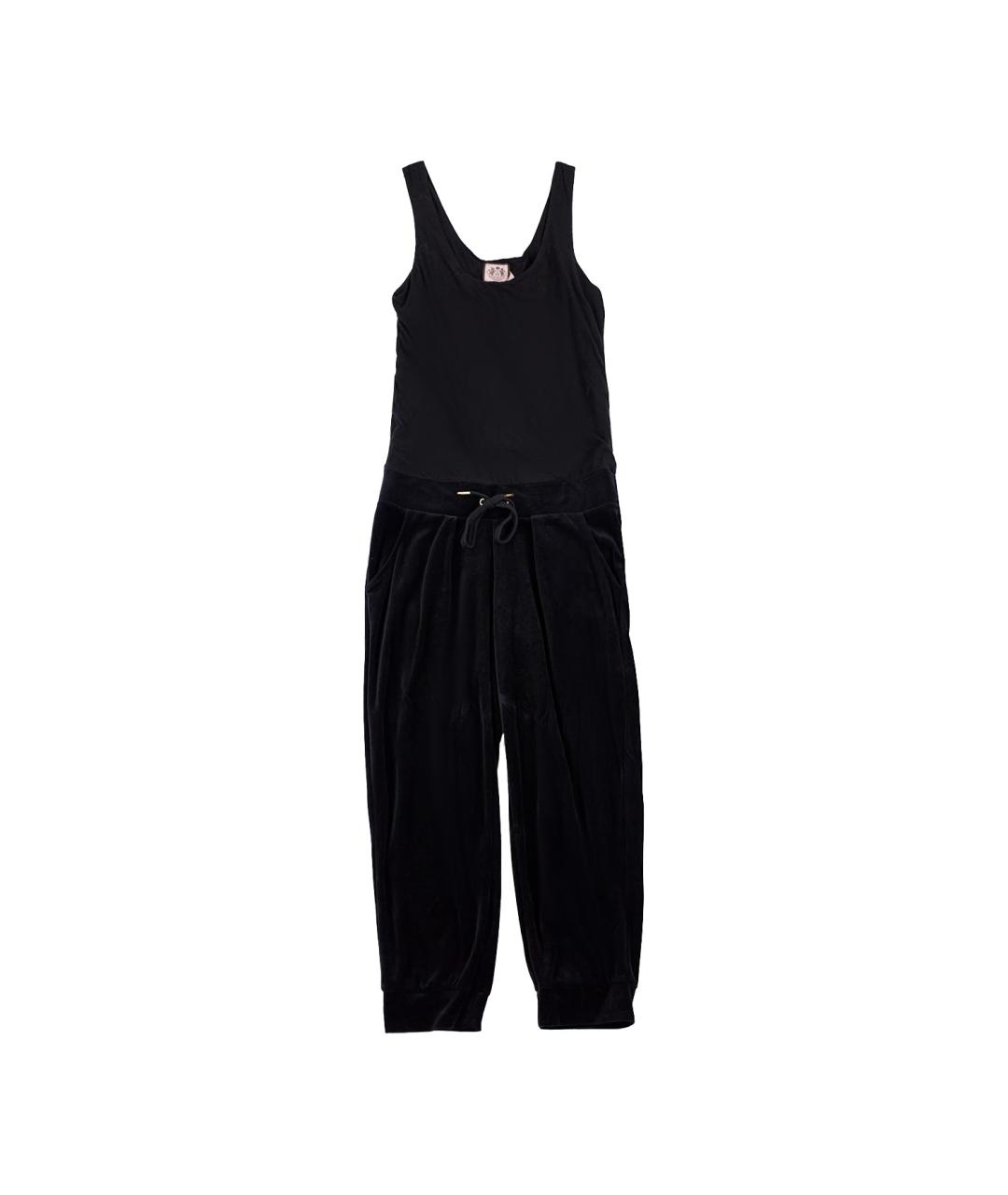 JUICY COUTURE Черный хлопковый комбинезон, фото 1