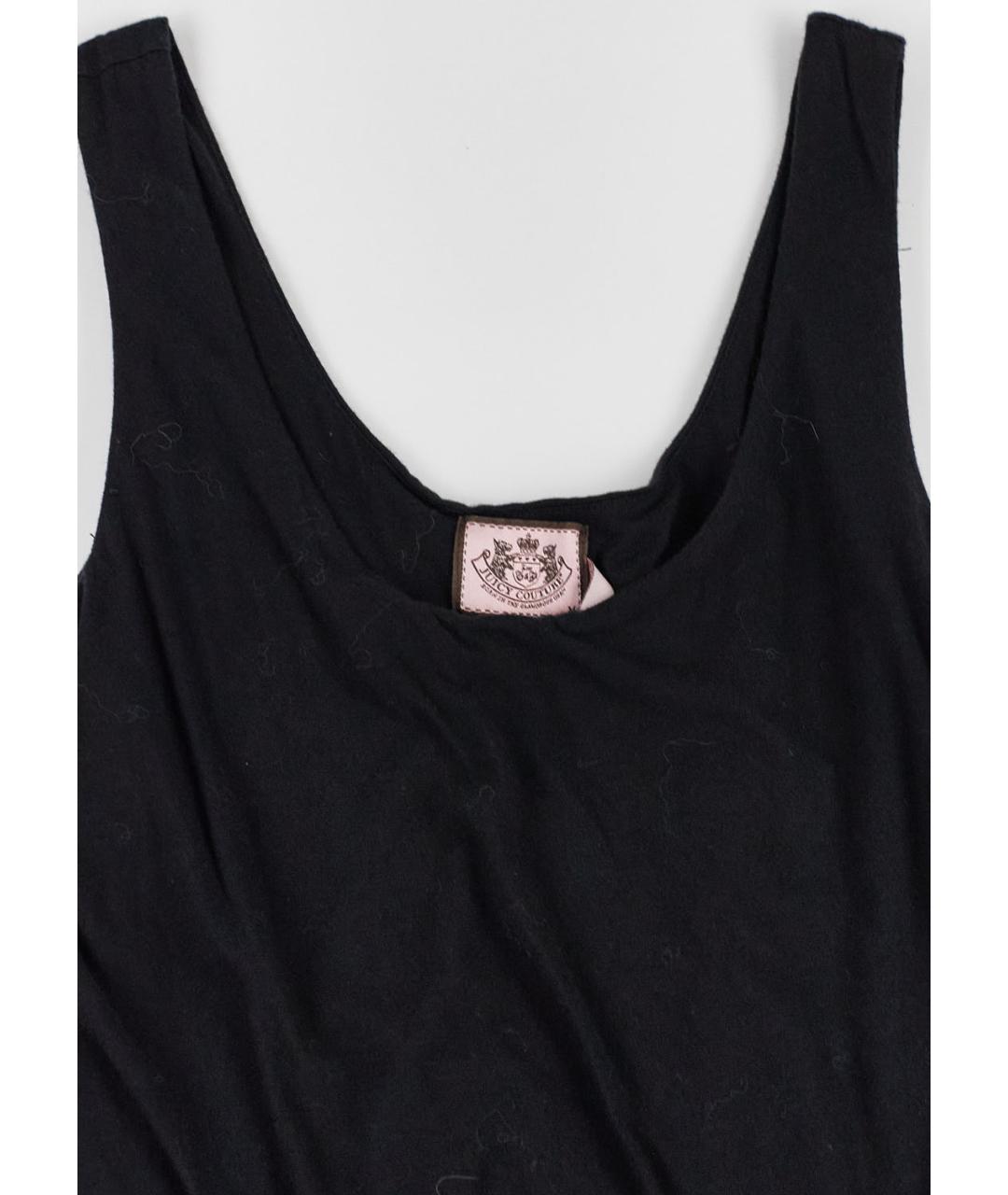 JUICY COUTURE Черный хлопковый комбинезон, фото 4