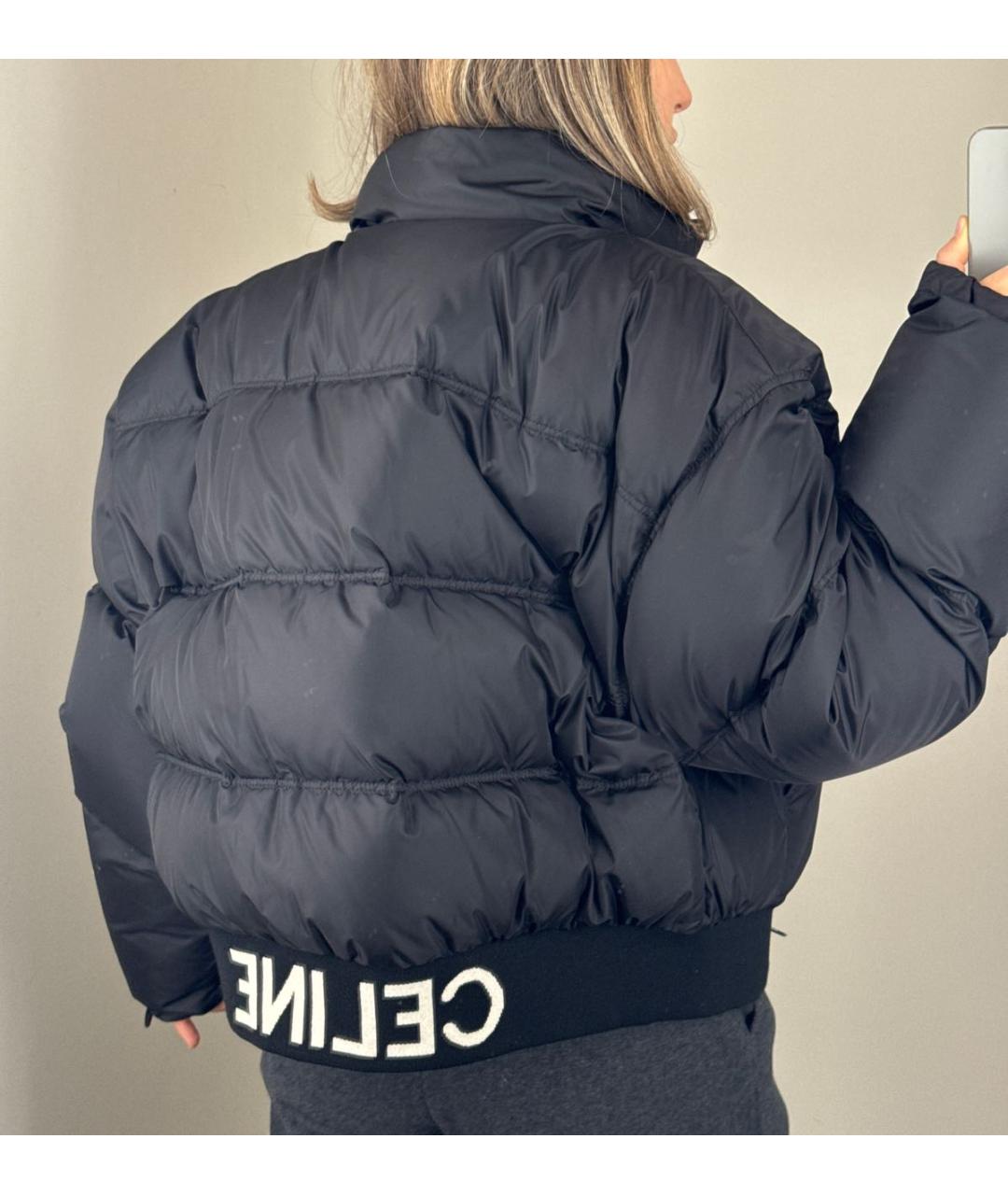 CELINE Черный пуховик, фото 4
