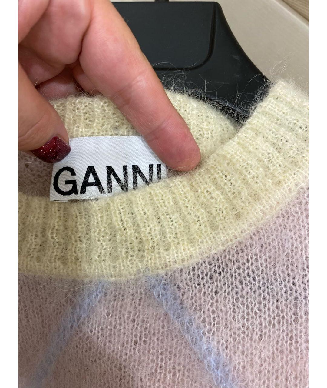 GANNI Мульти шерстяное повседневное платье, фото 2