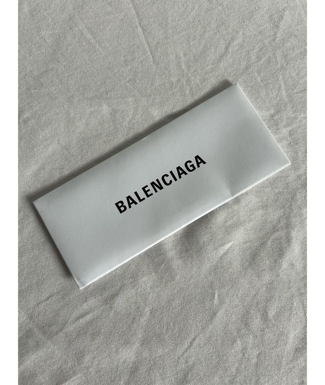 BALENCIAGA Синие металлические солнцезащитные очки, фото 6