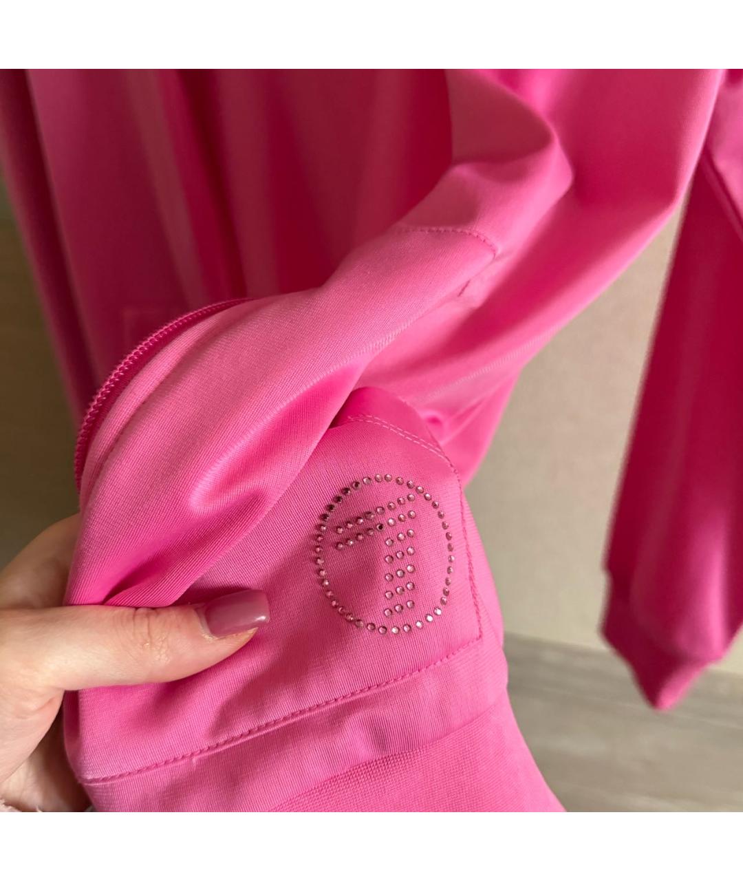 EMPORIO ARMANI Розовая полиэстеровая спортивная куртка, фото 2