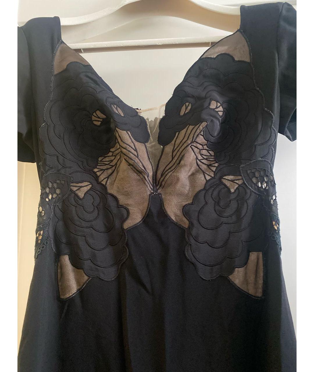 STELLA MCCARTNEY Черное шелковое вечернее платье, фото 4