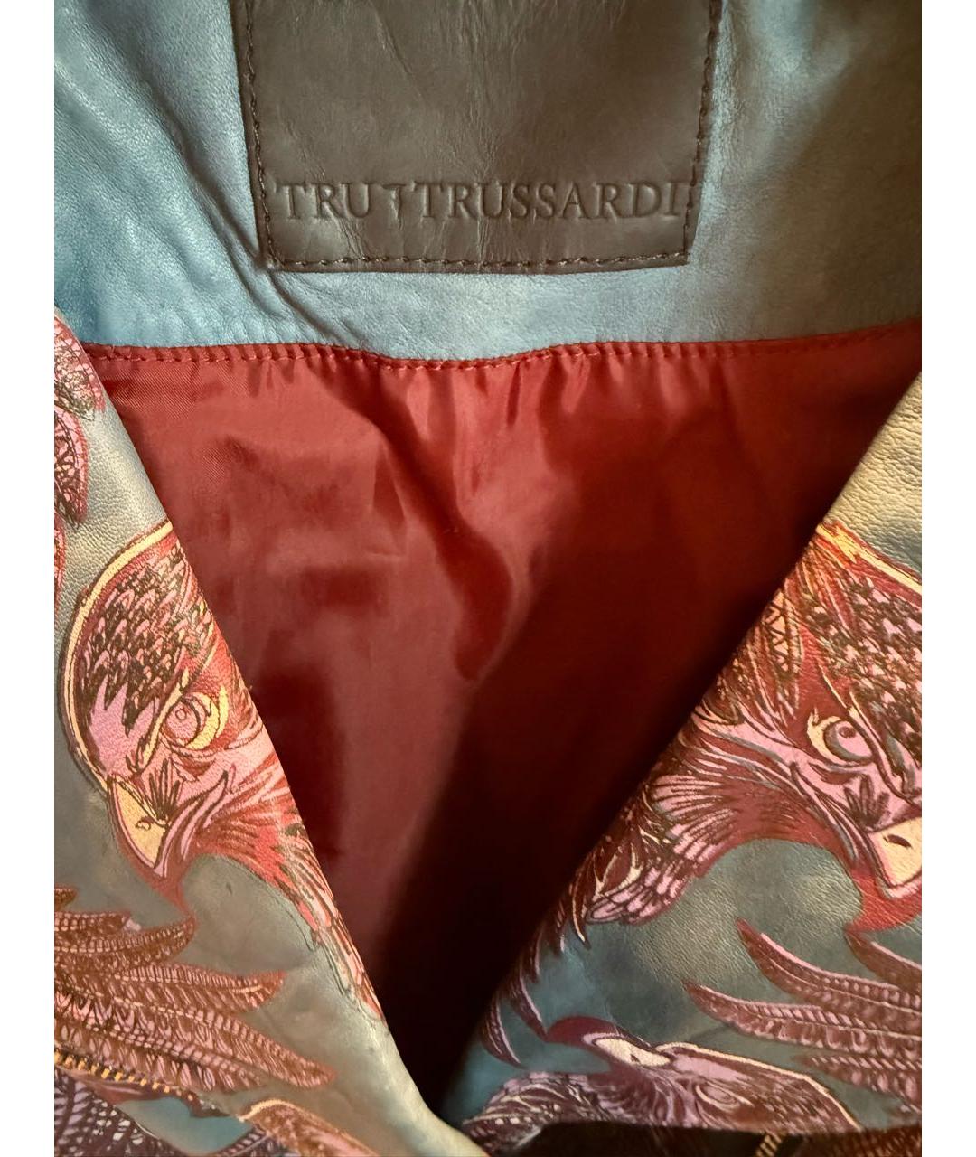 TRUSSARDI Мульти кожаная куртка, фото 7