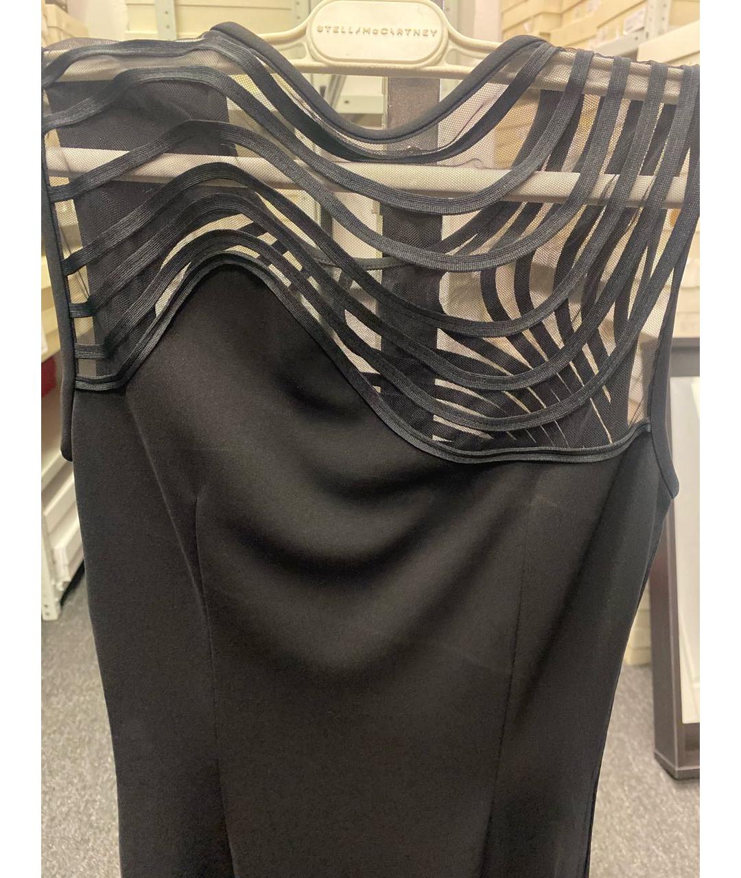 STELLA MCCARTNEY Черное хлопко-эластановое коктейльное платье, фото 3