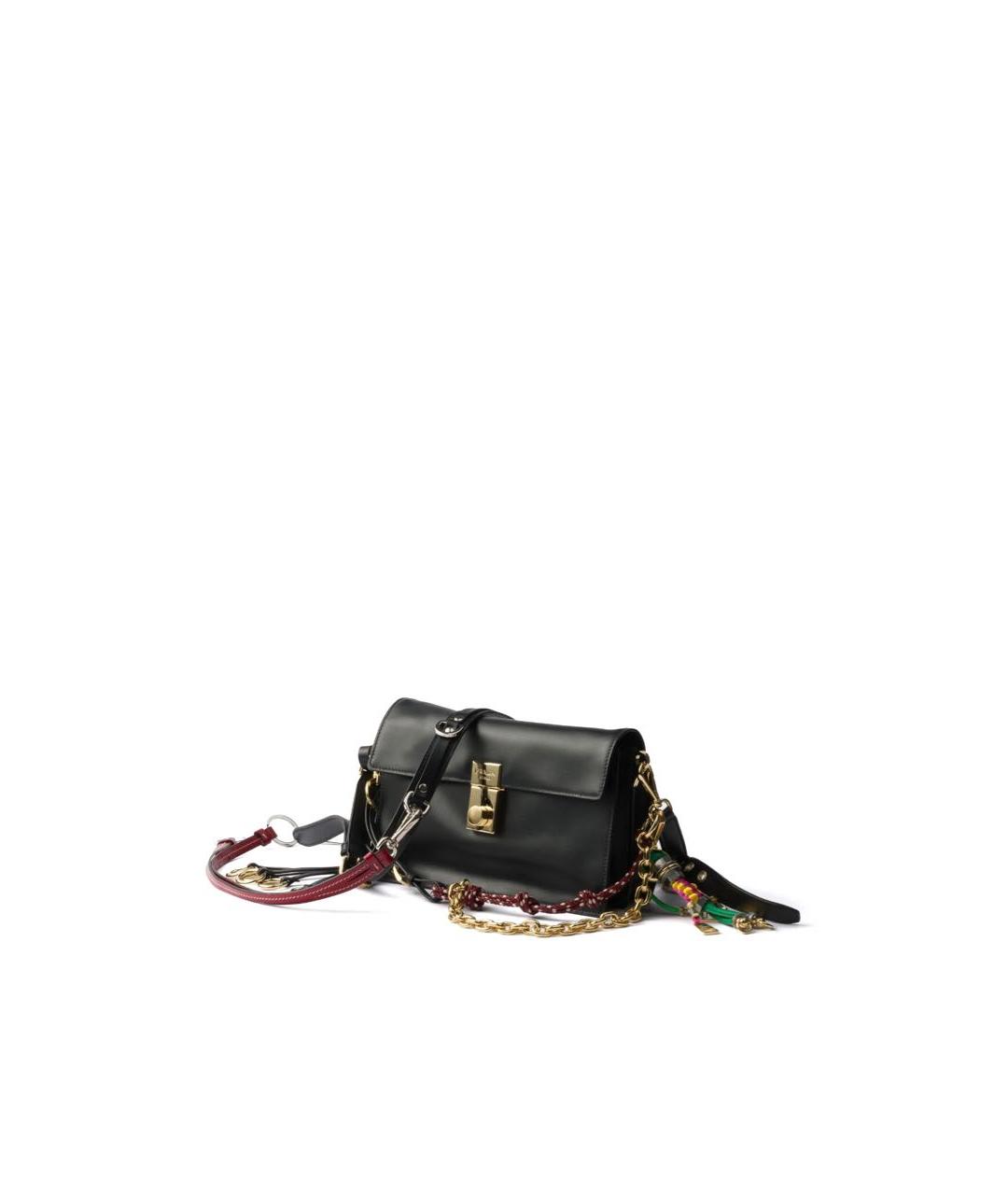 PRADA Черная кожаная сумка через плечо, фото 4