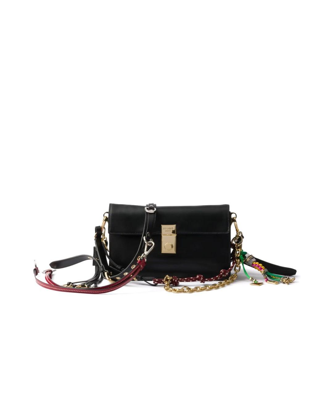 PRADA Черная кожаная сумка через плечо, фото 5