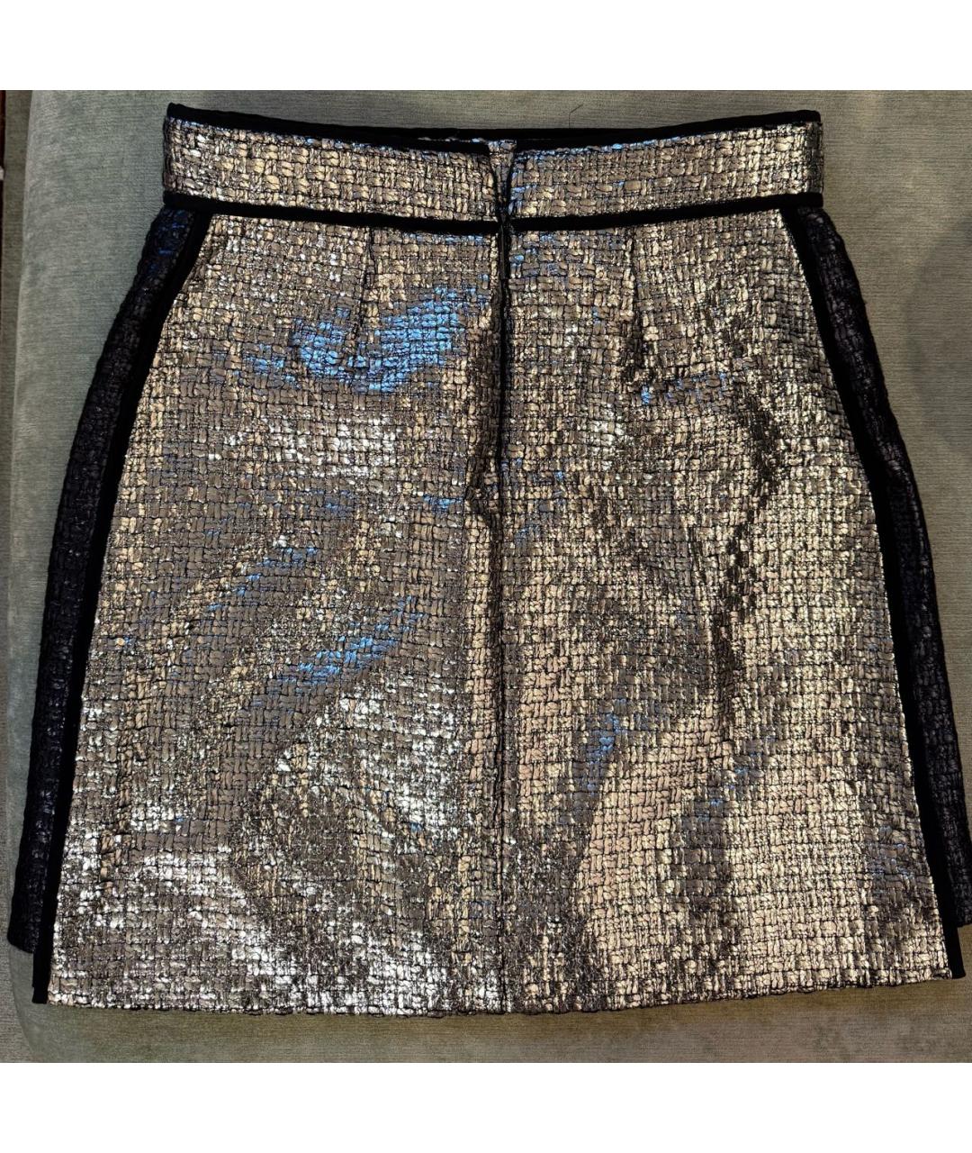 MSGM Серебряная юбка мини, фото 2