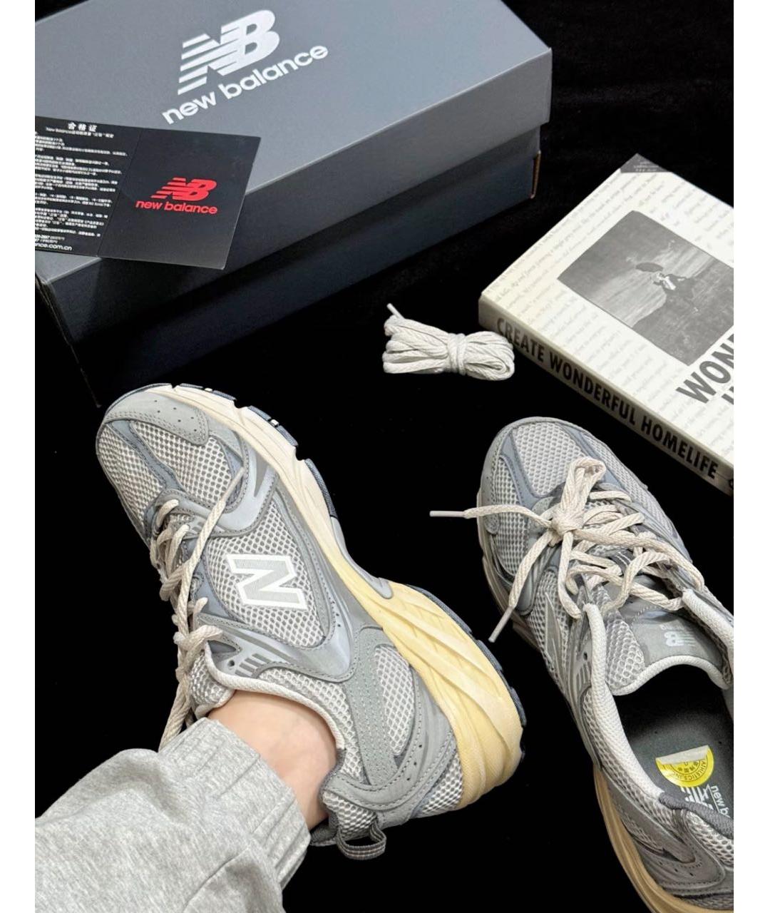 NEW BALANCE Серые кроссовки, фото 2