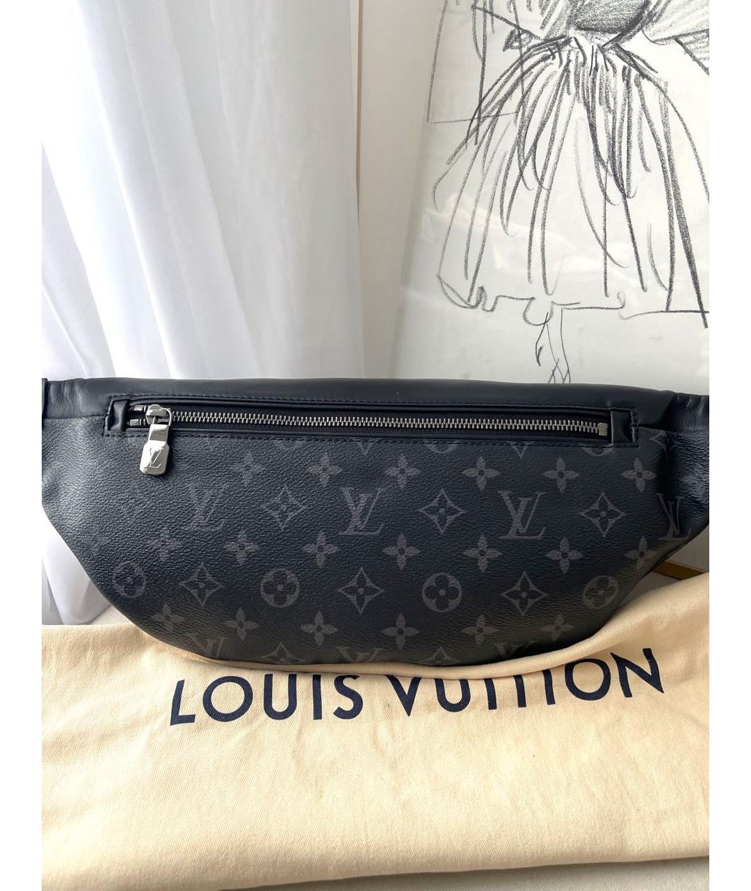 LOUIS VUITTON Черная поясная сумка, фото 3