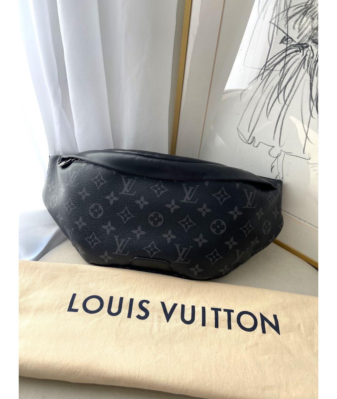 LOUIS VUITTON Черная поясная сумка, фото 8