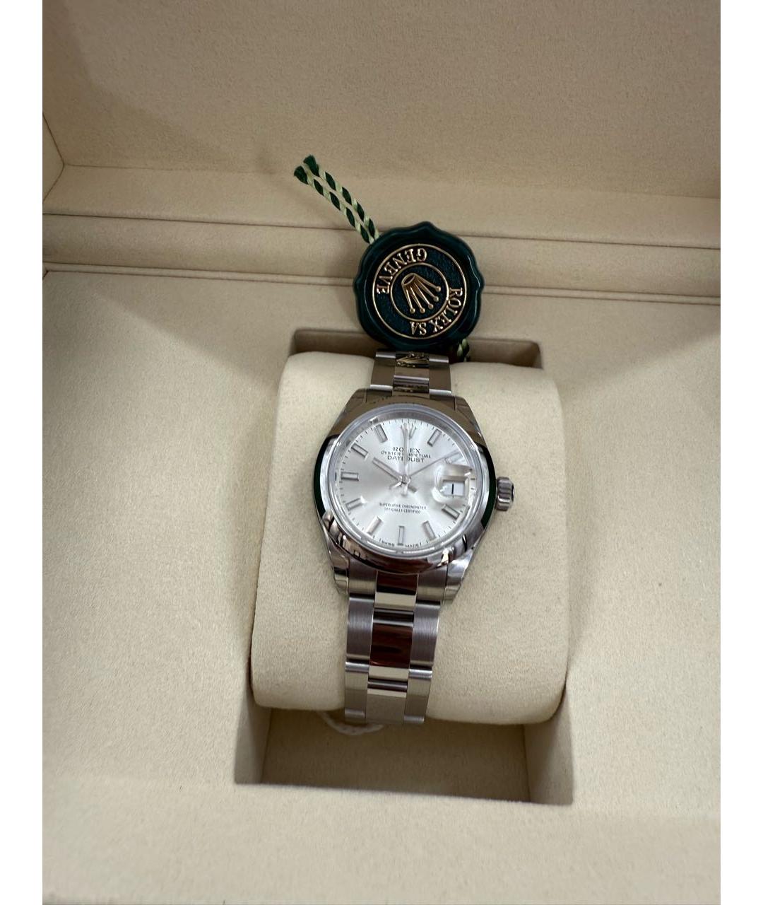 ROLEX Серебряные металлические часы, фото 9