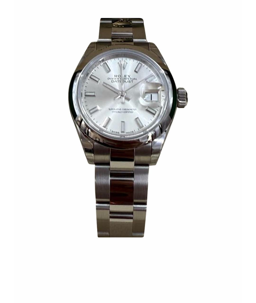 ROLEX Серебряные металлические часы, фото 1