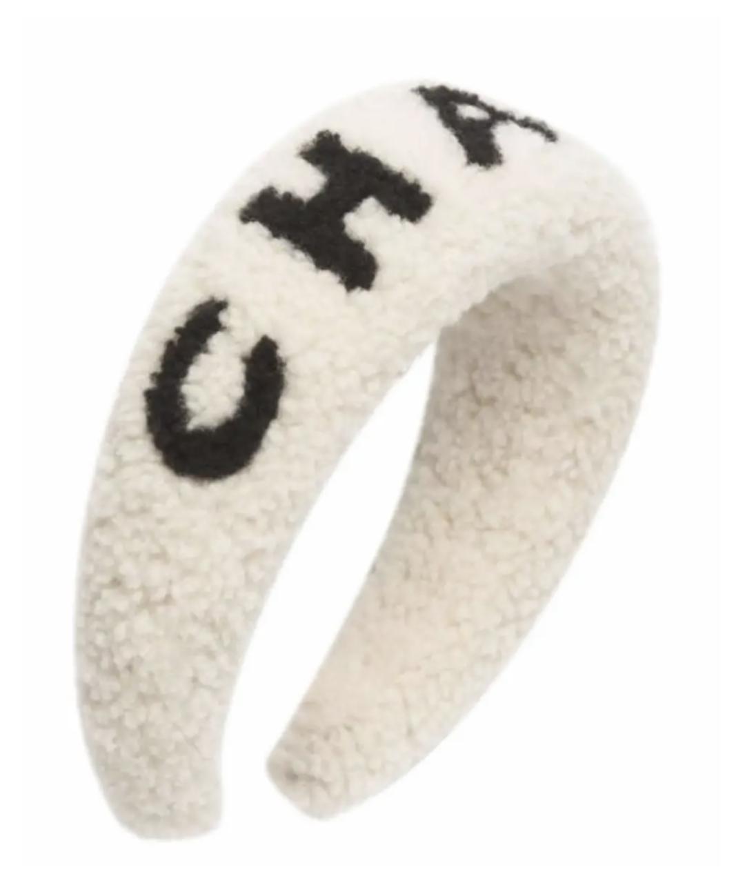 CHANEL Белый ободок, фото 3