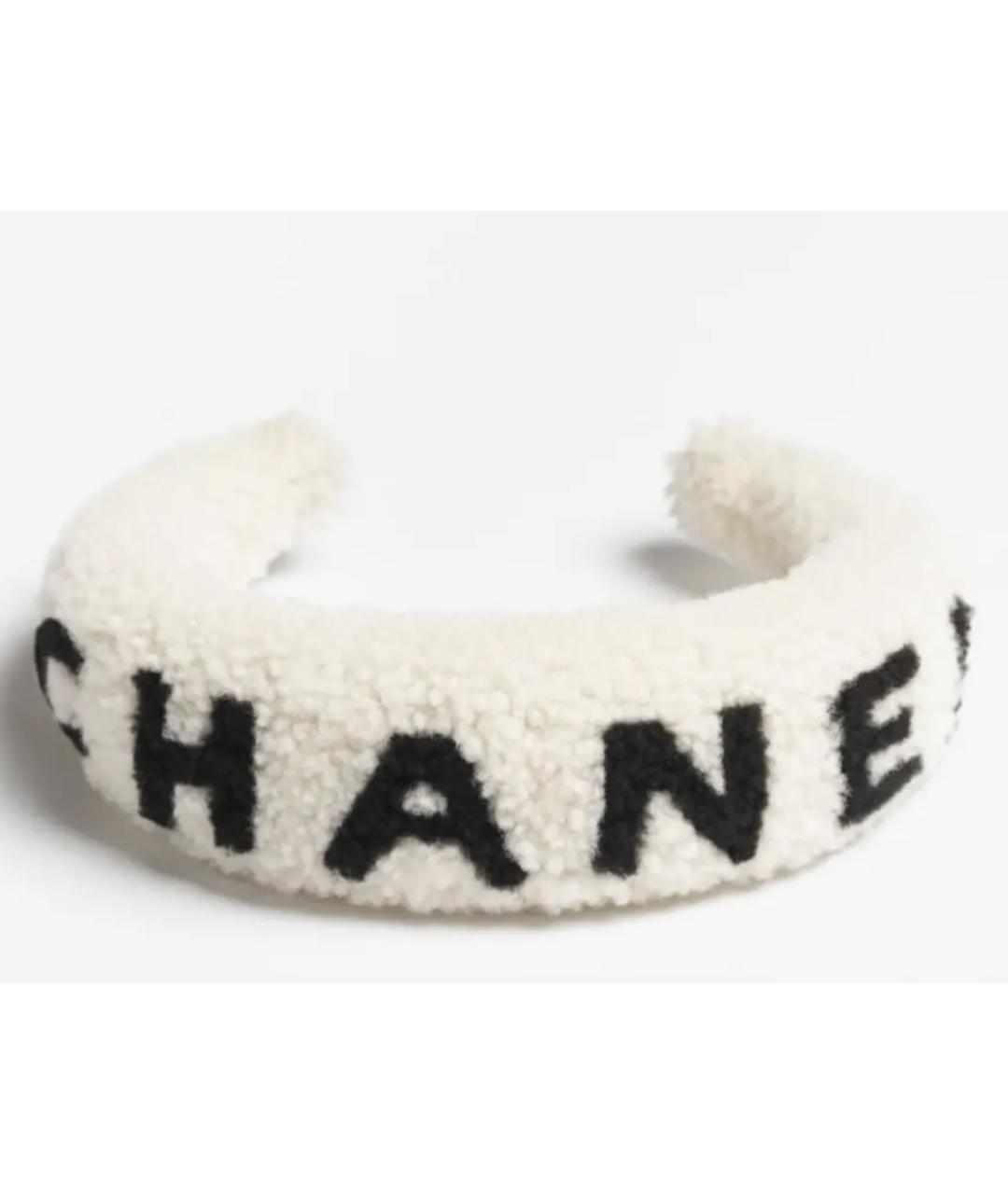 CHANEL Белый ободок, фото 2