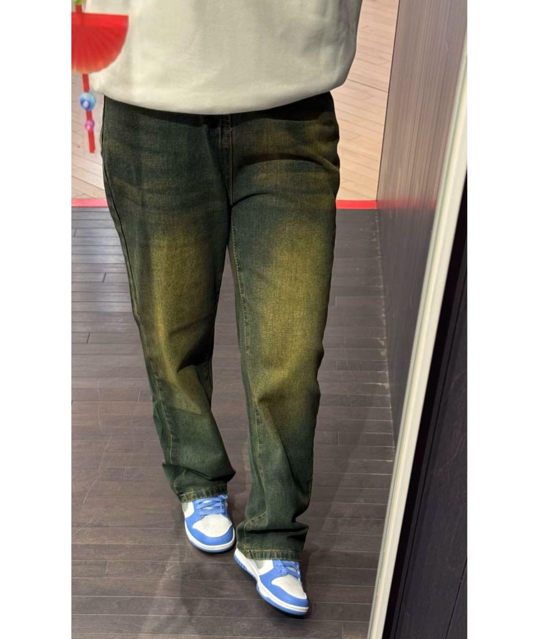 NIKE Синие кожаные кроссовки, фото 7