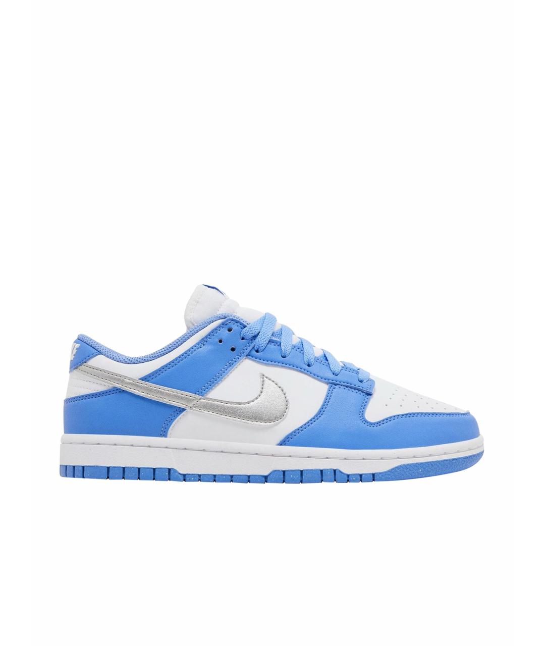 NIKE Синие кожаные кроссовки, фото 1