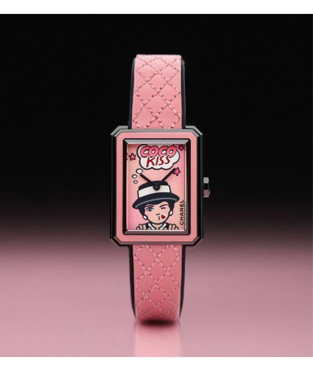 CHANEL Черные часы, фото 2