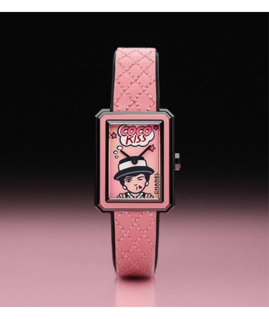 CHANEL Черные часы, фото 3