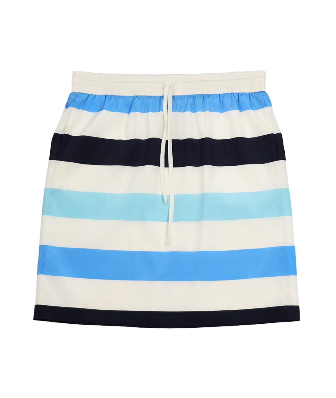 DKNY Мульти шелковая юбка мини, фото 1