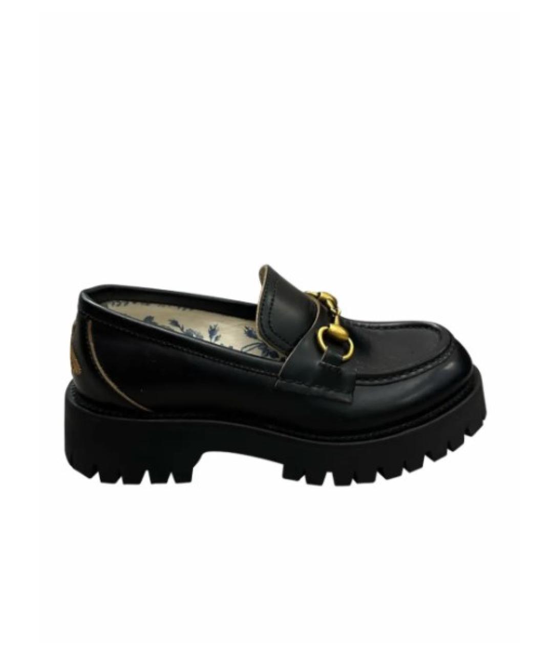 GUCCI Черные кожаные лоферы, фото 8